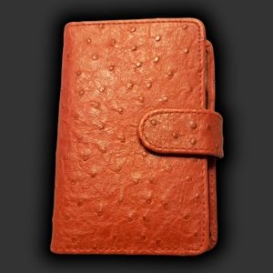 Jeun Bang Wallet Card Holder Note Pad Red NWOT